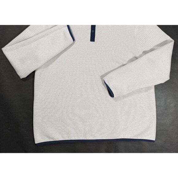 Southern Tide Mens Rutland Reversible Heather Quilted Shirt S Red Ivory 9462 - Picture 9 of 9